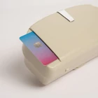 Kép 3/6 - Autós csipeszes szemüveg és kártyatartó - bézs