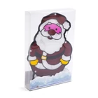 Kép 3/3 - LED-es PVC ablakdekor - mikulás - 27 x 17 cm - 3 x AAA