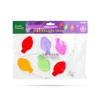 Kép 3/3 - Karácsonyi LED-es fényfüzér - gél ablakmatrica - 6 LED - 2 x AA