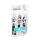 Kép 3/3 - Evőeszköz készlet tartóval - fekete - 16 részes - 32,7 x 19,5 x 4,7 cm