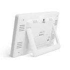 Kép 3/4 - Digitális hőmérő és ébresztőóra - kültéri / beltéri - USB-s, elemes - fehér