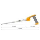 Kép 4/5 - Fafűrész - egyenes, 350 mm