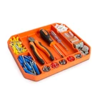 Kép 4/6 - Gumi szerszámos tálca tárolórekeszekkel - vonalzóval - 26 x 23,5 x 2,5 cm