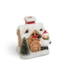 Kép 4/9 - Karácsonyi LED-es házikó - 6 féle - 8 x 6 x 8,5 cm