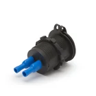 Kép 5/5 - Szivargyújtó helyére beépíthető USB aljzat, LED feszültségkijelzéssel, kék - csavaros, 1 x USB