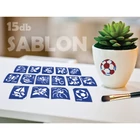 Kép 6/8 - Sablon szett - fiúknak - 15 db-os