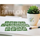 Kép 7/8 - Sablon szett - járművek - 15 db-os