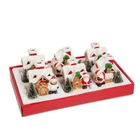 Kép 9/9 - Karácsonyi LED-es házikó - 6 féle - 8 x 6 x 8,5 cm