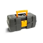 Kép 1/3 - Kinyitható tálcás szerszámostáska - dupla tálcás - műanyag - 31 x 18 x 14 cm