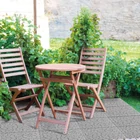 Kép 1/3 - Kerti járólap - kőmintás - műanyag - 29 x 29 cm - szürke - 4 db / csomag