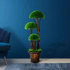 Kép 1/2 - Műnövény dekoráció - gömb buxus fa - 90 cm