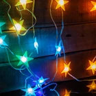 Kép 1/6 - Smart fényfüzér - csillag - zene mód - USB - 25 RGB LED - 5 m - Bluetooth