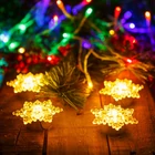 Kép 1/4 - LED-es jégkristály dekoráció - elemes - 4 db / csomag