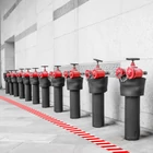 Kép 2/3 - Veszélyt jelző ragasztószalag - piros / fehér - 50 mm x 33 m