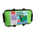 Kép 2/2 - Thermo összecsukható bevásárlókosár - 49 x 28 x 25 cm - 21 L - zöld