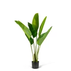 Kép 2/2 - Műnövény dekoráció - banánlevél fa - zöld - 1,2 m