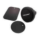 Kép 2/4 - Telefontartó - mágneses, szellőzőrácsra rögzíthető - forgatható - fekete