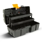 Kép 3/3 - Kinyitható tálcás szerszámostáska - dupla tálcás - műanyag - 31 x 18 x 14 cm