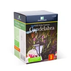 Kép 3/3 - LED-es szolár lámpa - kandeláber - 80 cm - fekete - hidegfehér