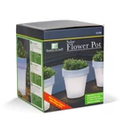 Kép 3/3 - Szolár virágcserép - 4 hidegfehér LED - 16,5 x 19 cm