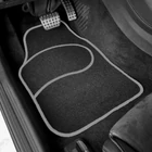 Kép 3/4 - Univerzális textil autószőnyeg szett - 64 x 44 cm / 44 x 29 cm - fekete, szürke