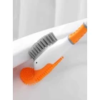 Kép 3/3 - Kacsa alakú WC kefe tartóval - narancssárga / fehér