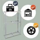 Kép 4/8 - Gumiabroncs tároló állvány - fém - 180 x 120 x 40 cm