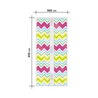 Kép 4/5 - Szúnyogháló függöny ajtóra - mágneses - 100 x 210 cm - cikkcakkos