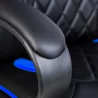 Kép 4/5 - Gamer szék karfával - fekete / kék - 71 x 53 cm / 53 x 47 cm