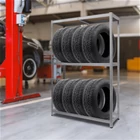 Kép 5/8 - Gumiabroncs tároló állvány - fém - 180 x 120 x 40 cm