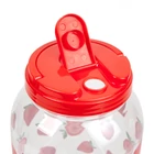 Kép 5/5 - Italadagoló csappal, műanyag pohárszettel - 3,8 l - epres