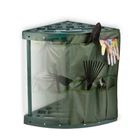 Kép 6/7 - Műanyag kerti szerszámtartó sarok - falra rögzíthető - 43 x 43 x 59 cm