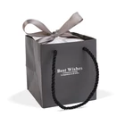 Kép 6/6 - Örökrózsa nyitható díszdobozban nyaklánccal - 10,2 x 9,8 x 11 cm - fekete