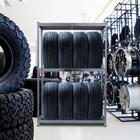 Kép 7/8 - Gumiabroncs tároló állvány - fém - 180 x 120 x 40 cm