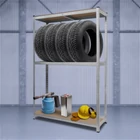 Kép 8/8 - Gumiabroncs tároló állvány - fém - 180 x 120 x 40 cm
