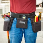 Kép 1/7 - Professzionális bőr szerszámtartó öv (7 zseb, 1 kalapácstartó, 4 ceruzatartó)