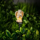 Kép 1/3 - Szolár angyalka (pillangó, 1 melegfehér LED, műgyanta, 42 x 11 x 6,5 cm)