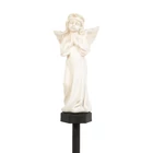 Kép 2/3 - Szolár angyalka (imádkozó, 1 melegfehér LED, műgyanta, 49 x 11 x 6,5 cm)