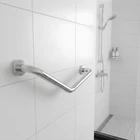 Kép 2/4 - Fürdőszobai kapaszkodó (45°-ban hajlított, rozsdamentes acél, krómozott)