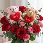 Kép 3/3 - Leszúrható dekoráció (maci, 59 x 4 cm, 1 darab)