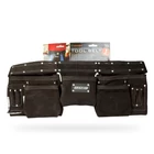 Kép 7/7 - Professzionális bőr szerszámtartó öv (7 zseb, 1 kalapácstartó, 4 ceruzatartó)