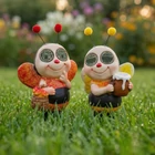 Kép 1/3 - Szolár állatfigura - méhecske - mozgó szemekkel - 112 x SMD LED - 22 cm - 2 féle