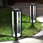 Kép 1/4 - Leszúrható szolár lámpa - 1 melegfehér SMD LED - 10,5 x 10,5 x 46 cm