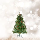 Kép 1/2 - Műfenyő - 120 cm - PE / PVC - piros bogyóval