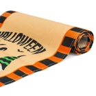 Kép 1/3 - Halloween-i dekoráció - asztalterítő futó - halloween-i motívumokkal - 184 x 33 cm