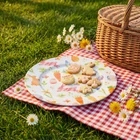 Kép 1/3 - Húsvéti tálca - fém - répás - 33 cm