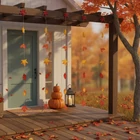 Kép 1/3 - Őszi dekoráció - hulló falevelek - felakasztható - 2,1 m - 4 db / csomag