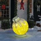 Kép 1/5 - Világító dekoráció - gömbdísz - 60 LED - 60 x 83 cm - arany - 100-200V AC