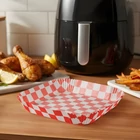 Kép 1/4 - Air fryer sütőpapír (olaj nélküli sütőhöz, kockás, négyzet, 20 cm - 50 db / csomag)