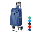 Kép 1/3 - Kerekes húzható bevásárlótáska - 5 szín - 100 x 36 x 25 cm - poliészter - max 30 kg